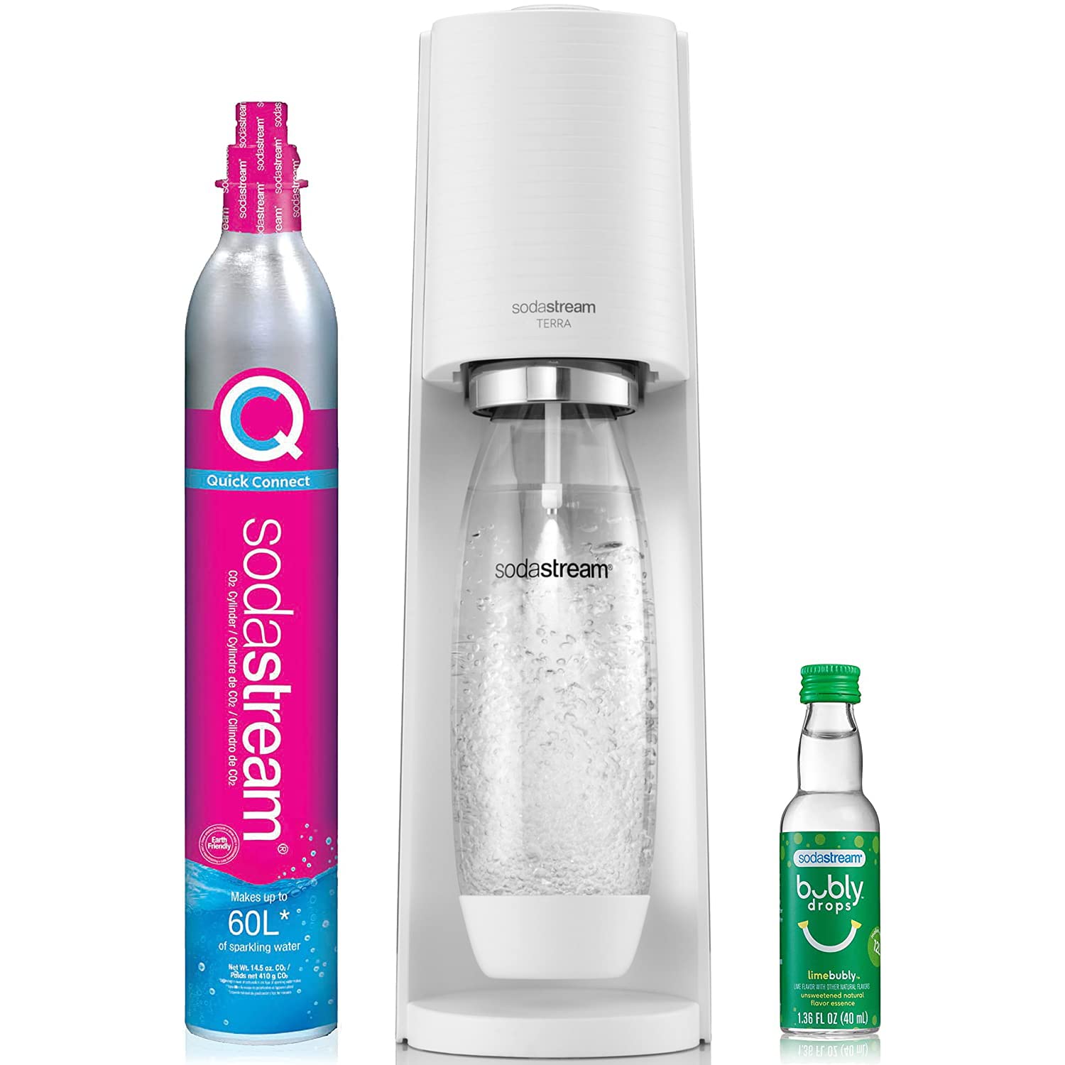 Mua SodaStream Terra Sparkling Water Maker (White) with CO2, DWS Bottle and  Bubly Drop trên Amazon Mỹ chính hãng 2023 | Giaonhan247