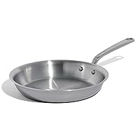 Made In Cookware - 10-Inch Stainless Steel Frying Pan - 5 Ply Stainless Clad - Professional Cookware - Crafted in Italy - Induction Compatible