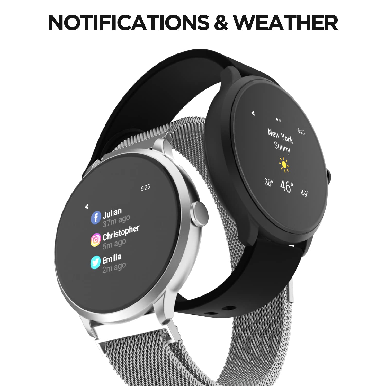 iTouch Sport 3 Smartwatch (with 24/7 Heart Rate Tracking, Step Counter, Notifications, Body Temperature Monitor)