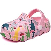 Kids Graphic Clogs Boys & Girls Cartoon Garden Shoes Indoor Outdoor Slip On Water Shower Beach Pool Slippers for Children