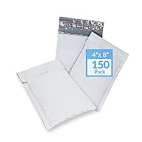 Reli. Bubble Mailers 4x8 in. | 150 Pack - Bulk | Made in USA | White, Bubble Envelope Mailers/Padded Mailing Envelopes| Small Bubble Mailers, Self-Sealing | Padded Poly Mailers for Shipping Packages