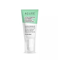 Acure Ultra Hydrating Cucumber & Hyaluronic Superfine Mist - Replenish Skin's Moisture - Enriched with Cucumber & Hyaluronic Acid - Vegan and Cruelty-Free Formula - No Parabens or Sulfates - 2 Fl Oz