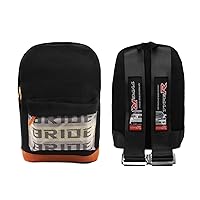 New Bride Racing Backpack with TYPE R Racing Harness Shoulder Straps Black