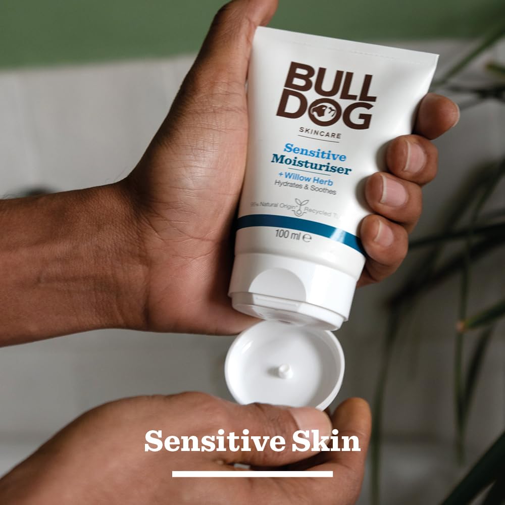 MEET THE BULL DOG Sensitive Moisturiser, 3.3 Fluid Ounce