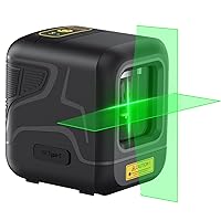 Fanttik D2 Laser Level, 100 ft Self-Leveling Green Cross Line Laser, USB-C Rechargeable, Rotatable 360 Degree, Pulse Mode, Magnetic Bracket, Carrying Pouch, for Picture Hanging and Home DIY - Black