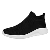 Mens Walking Shoes Athletic Running Sneakers Mens Walking Shoes Athletic Running Sneakers Fashion Spring and Summer Men Sports Shoes Flat Bottom Lightweight Slip On