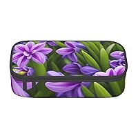 Hyacinth Purple Pencil Case Large Capacity Pencil Pouch Handheld Pen Bag Cute Pen Box With Zipper