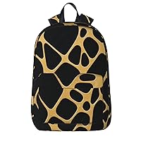 Gold And Black Marble Backpack Printing Backpack Light Casual Backpack Capacity 16 Inch With Laptop Compartmen