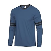 Long Sleeve Shirts for Men - Soft Comfy Casual Tee Round Neck Full Sleeves Men's Ringer T-Shirt