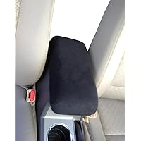 Auto Console Covers- Fits The Honda Accord 2003-2007 Center Console Armrest Cover Fleece- Black