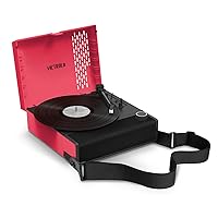 Victrola Revolution GO 3-Speed Bluetooth Portable Rechargeable Record Player with Built-in Speakers | Pink VSC-750SB-PNK