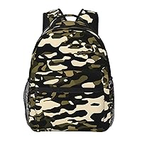 Camouflage Pattern print Lightweight Bookbag Casual Laptop Backpack for Men Women College backpack