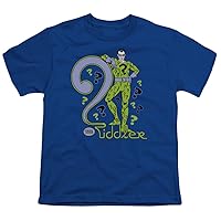 Batman Kids T-Shirt - The Riddler Comic Royal Blue Tee