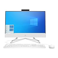 HP 22-inch All-in-One Desktop Computer, AMD Athlon Silver 3050U Processor, 4 GB RAM, 256 GB SSD, Windows 10 Home (22-dd0010, White), Snow White HP 22-inch All-in-One Desktop Computer, AMD Athlon Silver 3050U Processor, 4 GB RAM, 256 GB SSD, Windows 10 Home (22-dd0010, White), Snow White