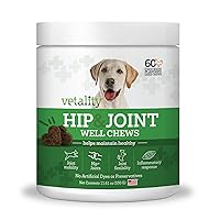 Well Chews | Soft Chew Supplements for Dogs | 60 Count | Made in USA (Hip + Joint)