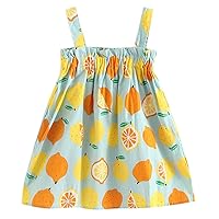 Toddler Baby Girl Clothes Fall Print Girls Outfits Lemon Dresses Toddler Girls Dress&Skirt Lace and Dress