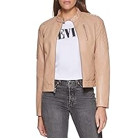 Levi's Women's Faux Leather Motocross Racer Jacket (Standard and Plus)