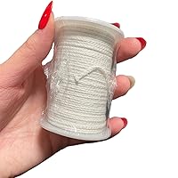 200 ft Braided Wick Candle Wick Spool, 100% Cotton 24 PLY Candle Wicks for Wax Soy Beeswax Candle Making DIY