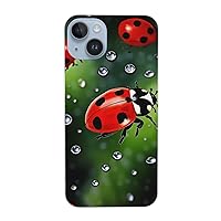 Ladybug Print for iPhone 14 Case Drop-Proof Protection 6.1 in for iPhone 14, 6.7in for iPhone 14 Plus