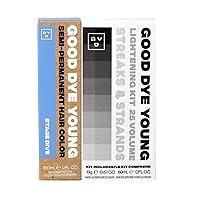 Good Dye Young Streaks and Strands Semi Perm Dye (Stage Dive) with Lightening Kit - 2 oz