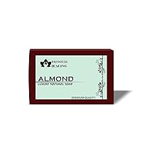 Luxury Almond Handmade Natural Soap Bars (125 Gram / 4.4 OZ) (Pack Of 1)