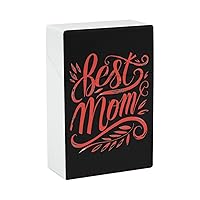Mothers Day Best Mom Ever Slim Cigarette Carrying Case Pocket Smoking Box Holder Gift for Men Women