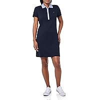 Tommy Hilfiger Women's Collared Short Sleeve Cotton T-Shirt Dress