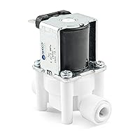 WECO 24V AC Normally Closed Solenoid Valve for Water Filters with Quick Connect/Disconnect Fittings (1/4