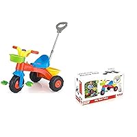 : My First Trike Bike - Colorful Kids Pedal Bike w/ Parental Control Handle Attachment, Durable & Safe, 55lb Capacity, Children & Toddlers Ages 2+