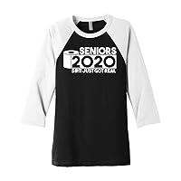 Threadrock Seniors 2020 S#!t Just Got Real Graduation Unisex Raglan T-Shirt