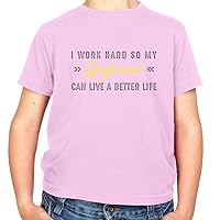 I Work Hard for My Greyhound - Childrens/Kids Crewneck T-Shirt