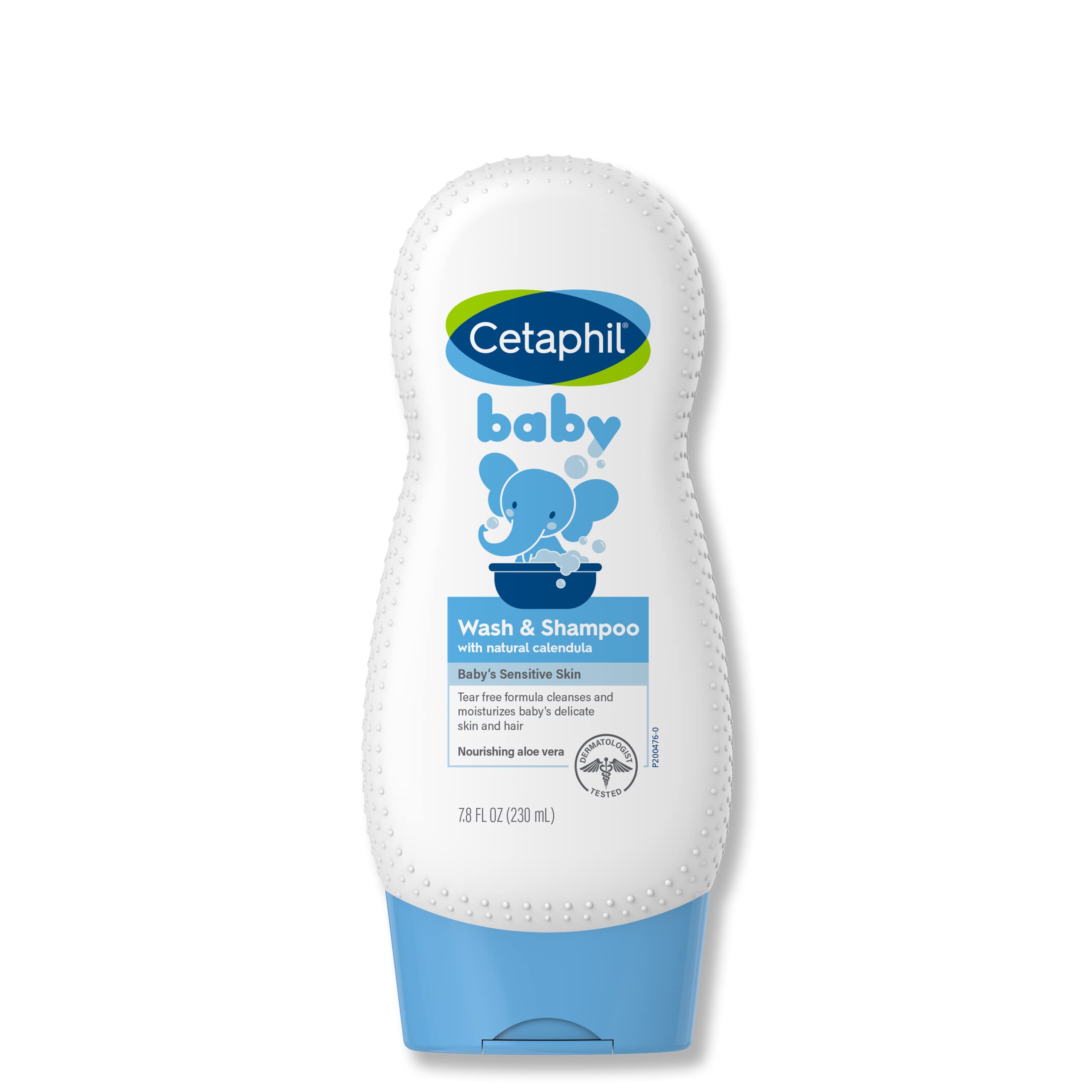 Cetaphil Baby Shampoo and Body Wash with Organic Calendula, Tear Free, Hypoallergenic, Ideal for Everyday Use, Dermatologist Tested, 7.8oz