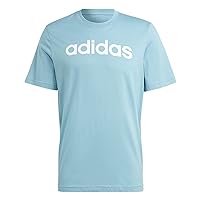 ADIDAS Men's M LIN SJ T T-Shirt, Blue Advanced, XL