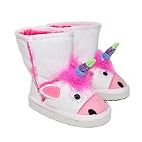 Millffy Boot Cute Animal Character Slippers Bootie for Kids Boys Girls Creature Slipper Boots Winter Warm Shoes