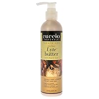 Cuccio Naturale Lyte Ultra-Sheer Body Butter - Replenishing Scented Moisturizer Cream - Deep Hydration To Repair Dry Skin - All Natural, Cruelty-Free Formula - Vanilla Bean And Sugar - 8 Oz
