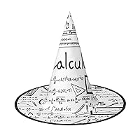 Mqgmzmath Geometry Geek Calculus Print Enchantingly Halloween Witch Hat Cute Foldable Pointed Novelty Witch Hat