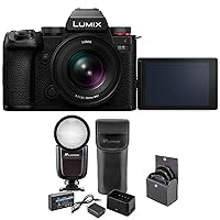Panasonic LUMIX S5 II Mirrorless Camera with Lumix S 20-60mm f/3.5-5.6 Lens Bundle with Flashpoint Zoom X R2 TTL Speedlight, 67mm Filter Kit