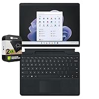 Microsoft QIL-00035 Surface Pro 9 13 inch Touch Tablet, Intel i7 16GB/256GB Graphite (Renewed) Bundle Surface Pro Signature Keyboard Black and 2 YR CPS Enhanced Protection Pack