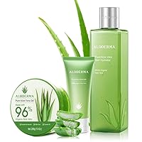 All Purpose Aloe Vera Gel Set - 3 Pieces - Skin Hydrator, 200g Aloe Vera Gel & 45g Aloe Vera Gel Travel Size