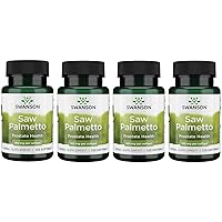 Saw Palmetto Men Prostate Health Hormone Support Urinary Health 160 Milligrams 120 Sgels (4 Pack)
