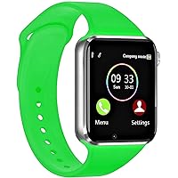 Bluetooth Smart Watch A1 Bluetooth GSM SIM Phone Smart Watch for Android Smart Phones (Green)