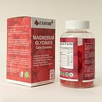 Magnesium Glycinate Gummies 800mg, Sugar Free Magnesium Potassium Supplement with Magnesium Malate, Vitamin D, B6, and CoQ10-90 Raspberry Gummies