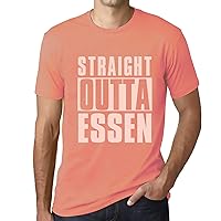 Men's Graphic T-Shirt Straight Outta Essen Eco-Friendly Limited Edition Short Sleeve Tee-Shirt Vintage Birthday