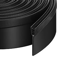 RV Slide Out Seal 2.6 Inch Wiper Clip on Weather Stripping Rubber RV Wiper Seal Door Window Channel Seal Mounts Black Clip on Seal for Windows Doors Truck Cargo Seam Protecting (15 ft)