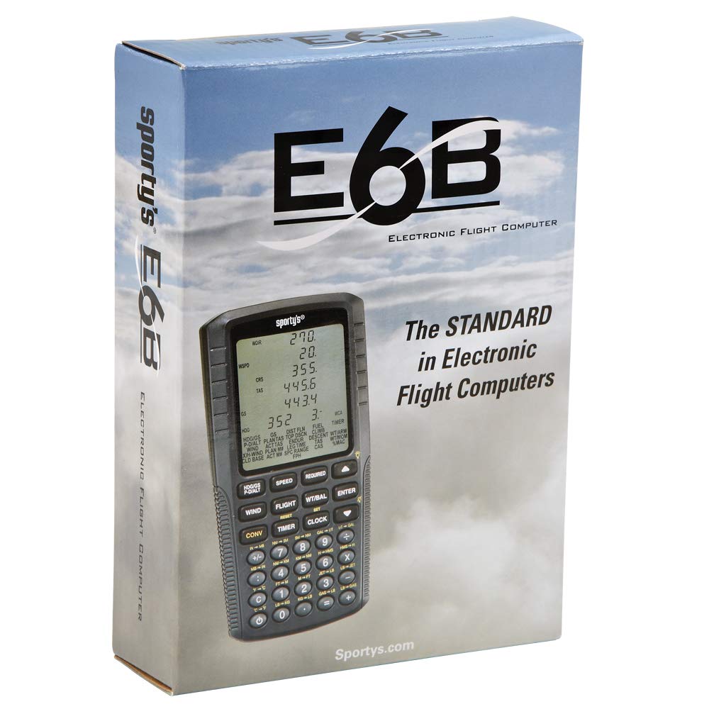 Sporty's Electronic E6B Flight Computer for Pilots - Approved for Use on FAA Tests
