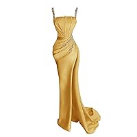 Black Long Evening Dress for Woman Spaghetti Strap Luxury Wedding Dress Mermaid New Formal Prom Gown