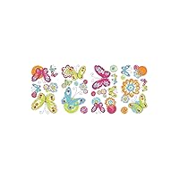 RoomMates RMK2325SCS Vibrant Brushwork Butterfly Peel and Stick Wall Decals