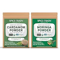 SPICE TRAIN, Cardamom Powder (100g) + Moringa Powder (397g)