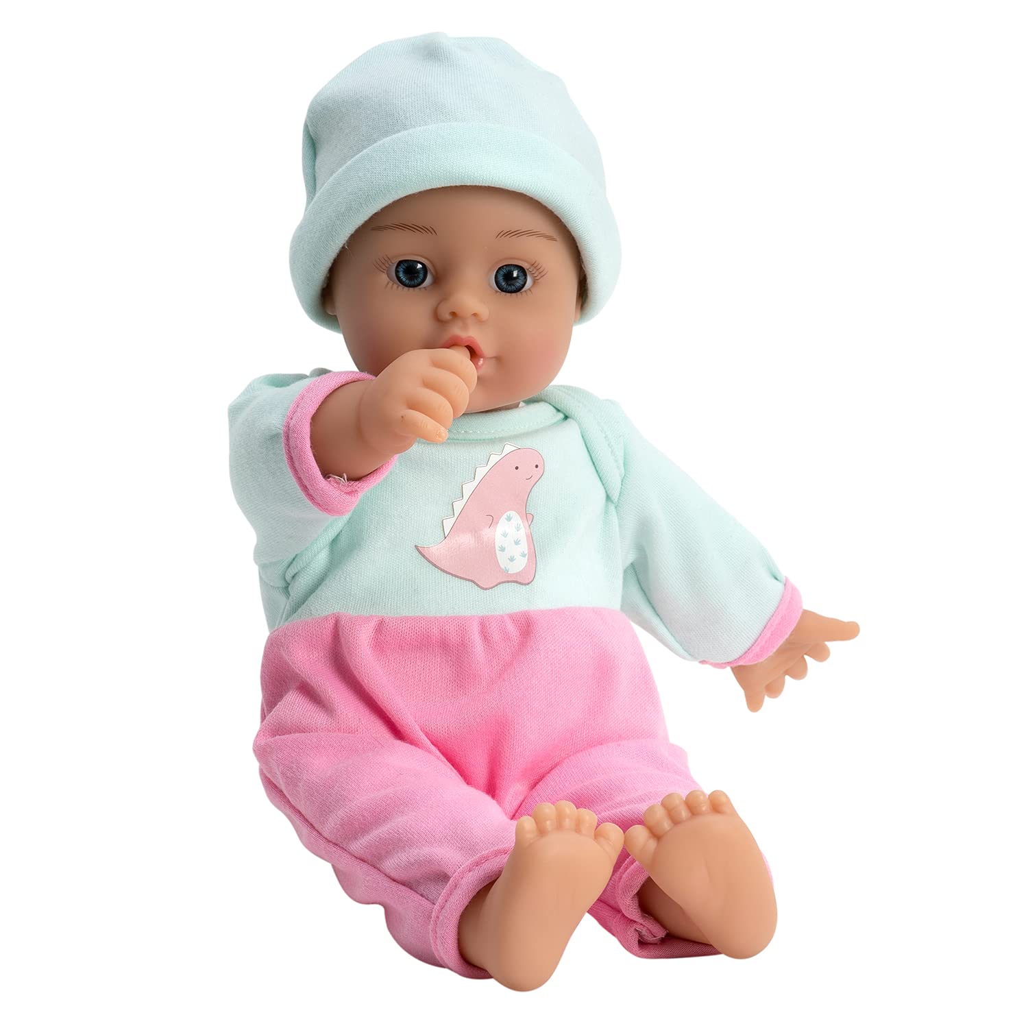 Adora Soft Baby Doll Girl, 11 inch Sweet Baby Pink Dino, Machine Washable (Amazon Exclusive) 1+