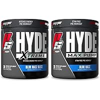 PROSUPPS Hyde Xtreme Blue Razz and Hyde Max Pump Blue Raspberry Bundle